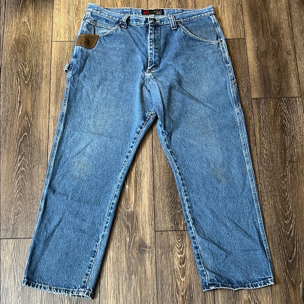 Wrangler Riggs Workwear FR Blue Jeans, pants 3W020 A1 38x32 100% cotton - Picture 1 of 14